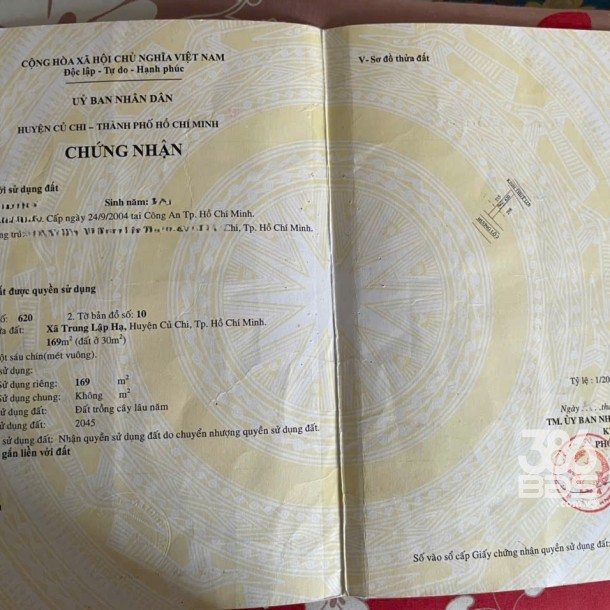 Bán đất mặt tiền Tỉnh Lộ 2, xã Trung Lập Hạ dt 169m2 ( 30m2 thổ ) giá 2,35 tỷ-1