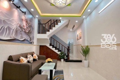 Nhà hẻm 2 xẹt 840 Hương Lộ 2,p Bình Trị Đông A, Bình Tân dt 60m2 3 lầu 4pn 3wc giá 5,95 tỷ