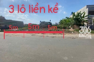 3 lô thô cư khu dân cư Tân Đức, xã Đức Hòa Hạ, Đức Hòa dt 125m2 giá 2,65 tỷ / 1 lô