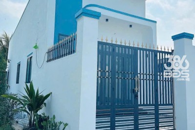 Nhà hẻm mới xây ấp Lộc Tiền, xã Mỹ Lộc, Cần Giuộc dt 100m2 thổ có 2pn 2wc giá 1,25 tỷ