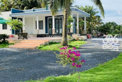 Nhà vườn nghỉ dưỡng xã Trung Lập Hạ, Củ Chi tổng dt 6000m2 có 86m2 thổ 3pn 2wc giá 10,8 tỷ