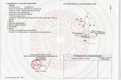 2 nền thổ cư liền kề xã Thạnh Hòa, Bến Lức dt 100m2 giá 620tr / nền