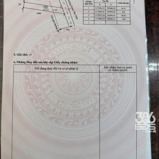 2 nền thổ cư mt đường Đoàn Văn Diệu, xã Mỹ Lộc dt 117m2 & 126m2 giá 1,25 tỷ /nền-4