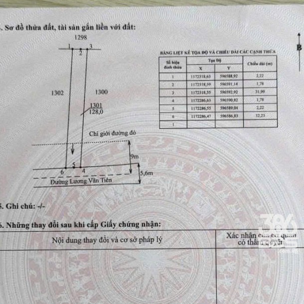 2 nền thổ cư mặt tiền Lương Văn Tiên , xã Mỹ Lộc , Cần Giuộc dt 127m2 giá 1,35 tỷ / nền-4
