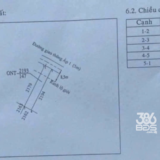 146,5m2 đất thổ cư mặt tiền đường nhựa xã Phước Vân, Cần Đước, Long An giá 1,35 tỷ-3