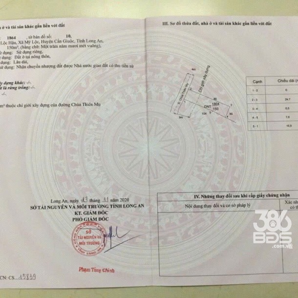 150m2 đất thổ cư mặt tiền Chùa Thiên Mụ, xã Mỹ Lộc, Cần Giuộc giá 1,299 tỷ-3