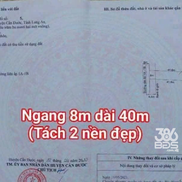 332m2 thổ cư xã Long Hòa, huyện Cần Đước, Củ Chi giá 1,75 tỷ-4