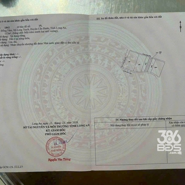 112m2 thổ cư xã Long Trạch , huyện Cần Đước giá 1,45 tỷ-1