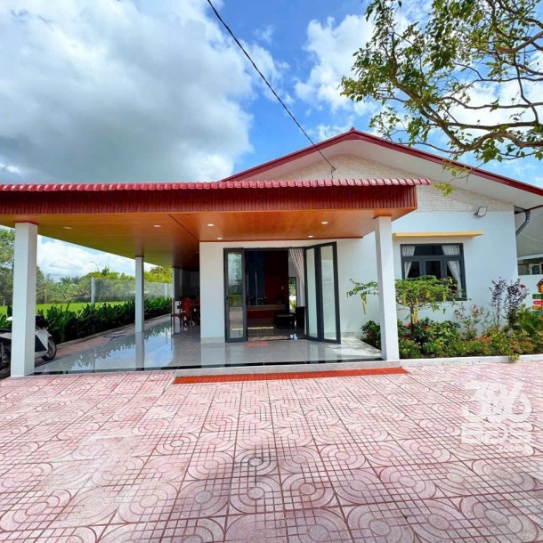 Nhà vườn đẹp xã Hòa Khánh Tây , Đức Hòa tổng dt 675m2 ( 100m2 thổ) 3pn 2wc giá 4,5 tỷ-1