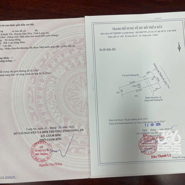 125m2 thổ cư xã Hòa Khánh Tây, Đức Hòa giá 1 tỷ-3