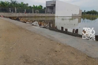 Nhà vườn sắp hoàn thiện xã Long Hòa, Cần Đước dt 341m2 full thổ giá 1,75 tỷ