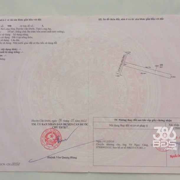 Nhà vườn sắp hoàn thiện xã Long Hòa, Cần Đước dt 341m2 full thổ giá 1,75 tỷ-3