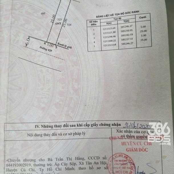 Đất thổ cư mặt tiền đường nhựa 429, xã Phước Vĩnh An dt 125m2 giá 2,5 tỷ-2