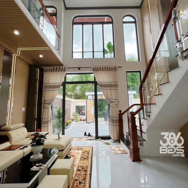 Biệt thự 2 mặt tiền thoáng mát xã Mỹ Lộc, Cần Giuộc tdt 283m2 full thổ giá 3,98 tỷ-2