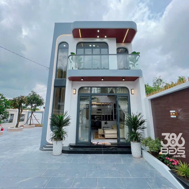 Biệt thự 2 mặt tiền thoáng mát xã Mỹ Lộc, Cần Giuộc tdt 283m2 full thổ giá 3,98 tỷ-3