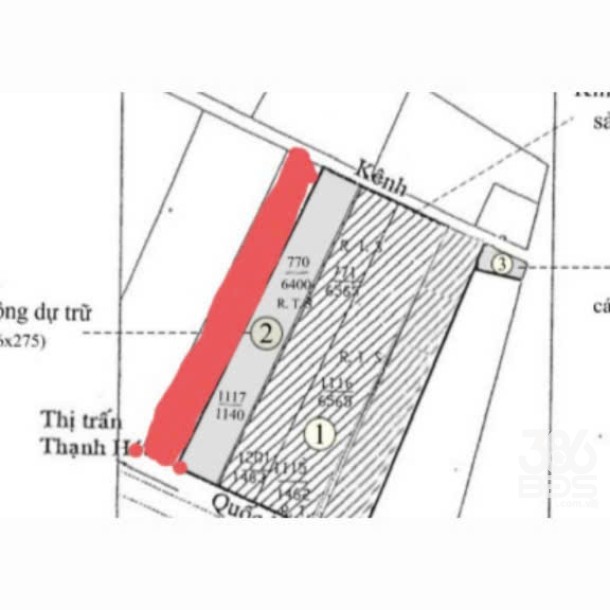 Bán đất mt quốc lộ 62 , huyện Thạnh Hóa tổng dt 5,8 ha (2,5 ha skc, 4000m2 thổ) giá 140 tỷ-3