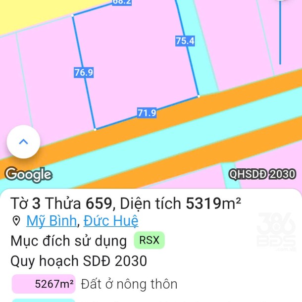 Bán lô đất rừng sản xuất, khu vực chuyển thổ cư 100% xã Mỹ Bình, Đức Huệ dt 5319m2 giá 1,8 tỷ-5