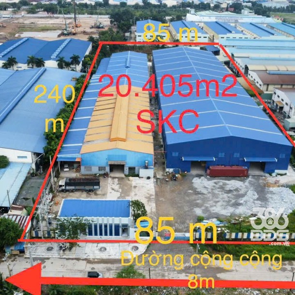 Bán nhà xưởng tdt 20.405m2 skc xã Đức Hòa Hạ, Đức Hòa giá 130 tỷ-2
