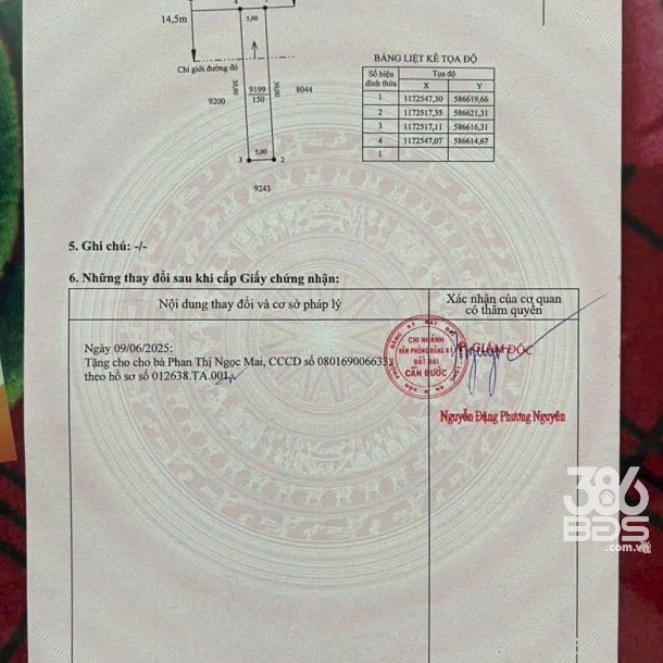 Bán đất thổ cư mặt tiền Liên Xã Long Khê - Phước Vân , xã Phước Vân dt 150m2 giá 1,6 tỷ-4