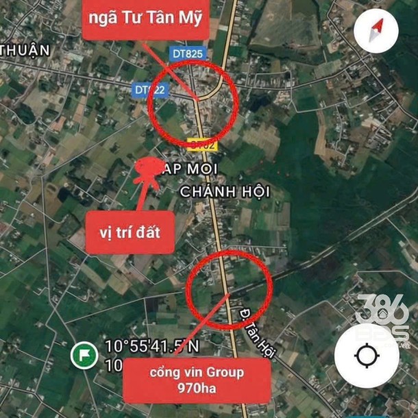 Bán 5 lô đất thổ cư xã Tân Mỹ gần Vingroup giá 2,2 tỷ / lô-1