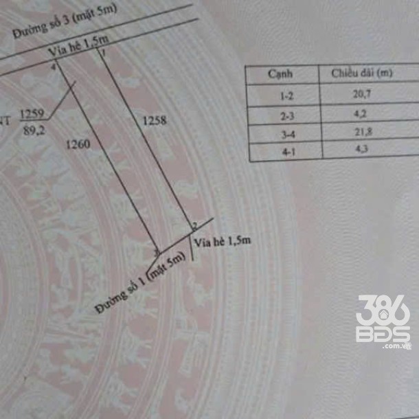 Bán nền thổ cư KDC Xoài Đôi , xã Long Trạch, Cần Đước dt 88m2 giá 1,5 tỷ-1