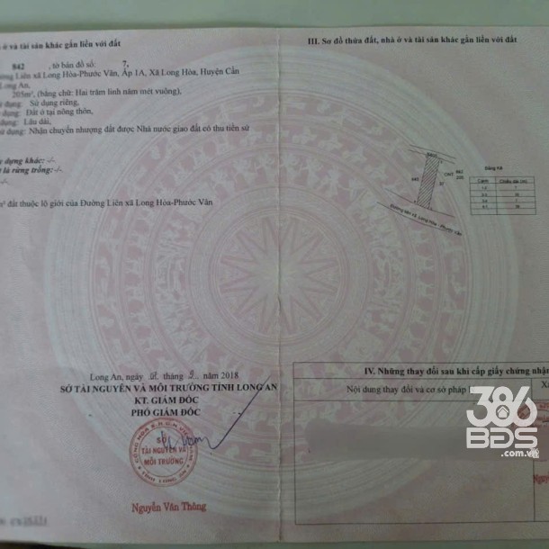 Bán đất mặt tiền Liên Xã Long Hòa- Phước Vân , xã Long Hòa dt 210m2 full thổ giá 2,2 tỷ-3