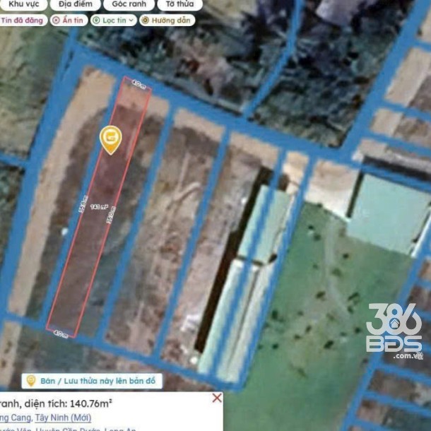 Bán đất thổ cư xã Phước Vân, Cần Đước dt 140m2 giá giảm còn 1,1 tỷ-3