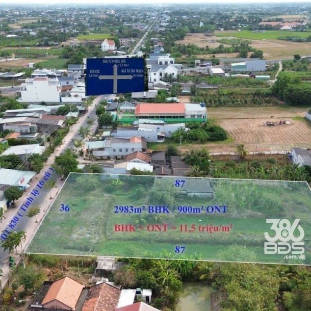 3 lô đất vip mặt tiền ĐT 830, xã Long Cang , Cần Đước giá 9,8 - 9,9 -13,3 tỷ-5