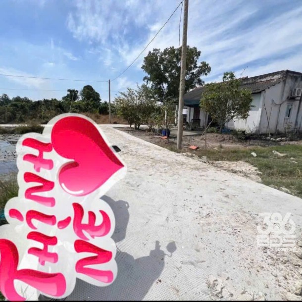 Bán đất thổ cư , đường beton xe 7 chổ , xã Nhựt Chánh , Bến Lức dt 1068m2 giá 3 tỷ-5