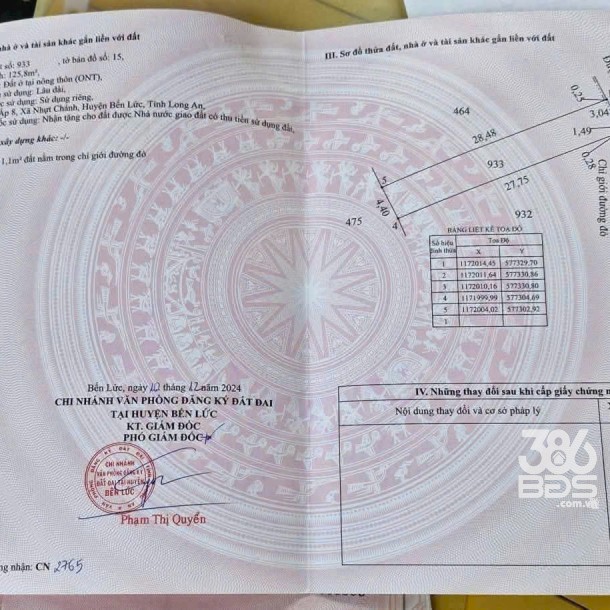 Bán 2 lô đất thổ cư ấp 8, xã Nhựt Chánh, Bến Lức dt 125,8m2 ( 500 triệu ) + 134,2m2 ( 550 triệu)-1