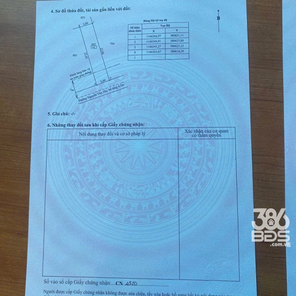 Bán đất thổ cư mặt tiền Nguyễn Văn Thọ , xã Lạc Tấn , Tân Trụ dt 120m2 giá giảm còn 550 triệu-2