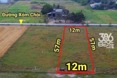 Bán đất thổ cư mặt tiền đường Xóm Chồi , xã Hậu Nghĩa dt 688m2 giá 3,65 tỷ