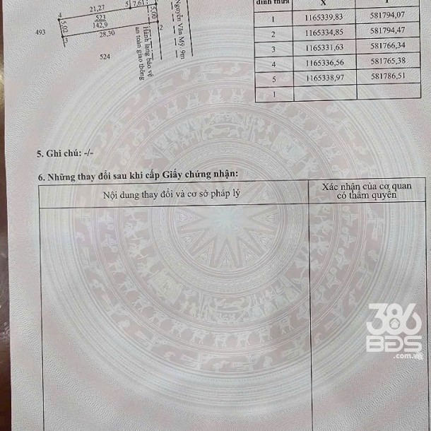 Bán đất thổ cư mt đường Nguyễn Văn Mỹ , xã Bình Tịnh , Tân Trụ dt 140m2 giá 750 triệu-1